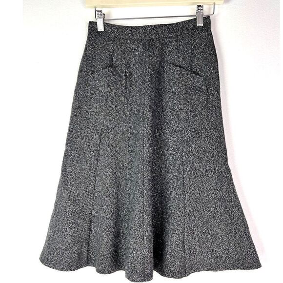 AXARA Paris Women US S Lycra Two Pockets Midi Skirt  - Picture 1 of 7